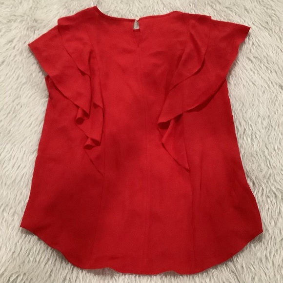 Loft red ruffle summer beach top - Picture 5 of 5